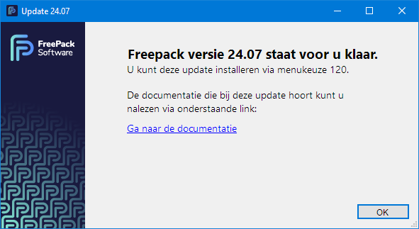 Melding dat update beschikbaar is